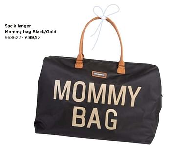 Promotions Sac à langer mommy bag black-gold - Produit Maison - Dreambaby - Valide de 10/11/2020 à 31/12/2020 chez Dreambaby