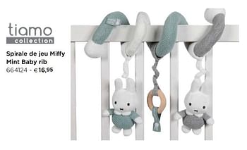 Promotions Spirale de jeu miffy mint baby rib - Tiamo - Valide de 10/11/2020 à 31/12/2020 chez Dreambaby