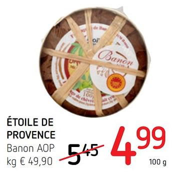 Promoties Étoile de provence banon aop - Huismerk - Spar Retail - Geldig van 19/11/2020 tot 02/12/2020 bij Spar (Colruytgroup)