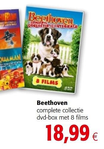 Promoties Beethoven complete collectie dvd-box met 8 films - Huismerk - Colruyt - Geldig van 18/11/2020 tot 01/12/2020 bij Colruyt