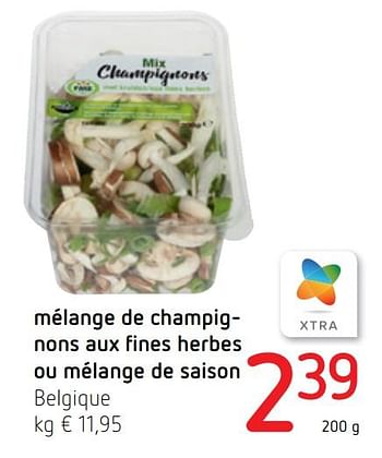 Promotions Mélange de champignons aux fines herbes ou mélange de saison - Produit Maison - Spar Retail - Valide de 19/11/2020 à 02/12/2020 chez Spar (Colruytgroup)