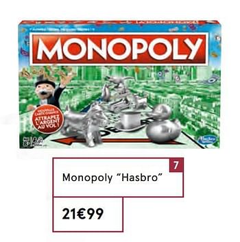 Promoties Monopoly hasbro - Hasbro - Geldig van 20/10/2020 tot 31/12/2020 bij MonoPrix
