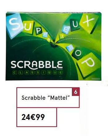 Promoties Scrabble mattel - Mattel - Geldig van 20/10/2020 tot 31/12/2020 bij MonoPrix