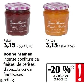 BONNE MAMAN CONFITURE ABRICOT INTENSE 335 G – épicerie les 3 gourmets