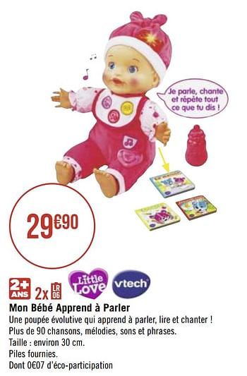 Promotion Geant Casino Mon Bebe Apprend A Parler Vtech Jouets Valide Jusqua 4 Promobutler