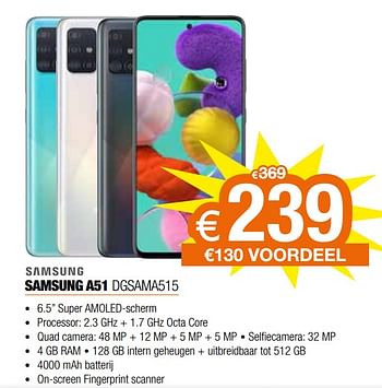 Promoties Samsung a51 dgsama515 - Samsung - Geldig van 20/11/2020 tot 30/11/2020 bij Expert
