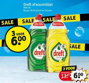 Promoties Dreft afwasmiddel - Dreft - Geldig van 24/11/2020 tot 06/12/2020 bij Kruidvat