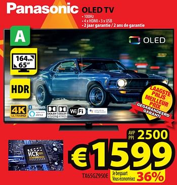 Promoties Panasonic oled tv tx65gz950e - Panasonic - Geldig van 24/11/2020 tot 06/12/2020 bij ElectroStock