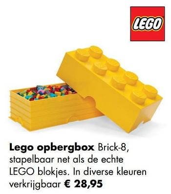 Promoties Lego opbergbox - Lego - Geldig van 30/11/2020 tot 21/12/2020 bij Multi Bazar