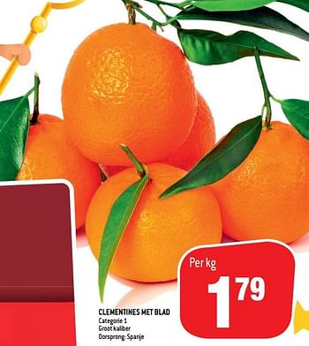 Promotions Clementines met blad - Produit maison - Match - Valide de 25/11/2020 à 08/12/2020 chez Match