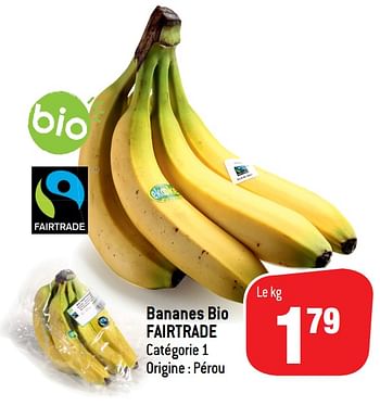 Promotions Bananes bio fairtrade - Fair Trade - Valide de 25/11/2020 à 08/12/2020 chez Match