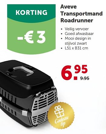 Promoties Aveve transportmand roadrunner - Huismerk - Aveve - Geldig van 25/11/2020 tot 05/12/2020 bij Aveve