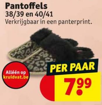 Promoties Pantoffels - Huismerk - Kruidvat - Geldig van 24/11/2020 tot 06/12/2020 bij Kruidvat