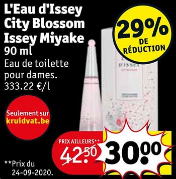 Promotions L`eau d`issey city blossom issey miyake edt - Issey Miyake - Valide de 24/11/2020 à 06/12/2020 chez Kruidvat
