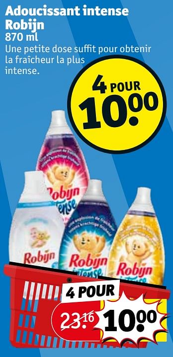 Promotions Adoucissant intense robijn - Robijn - Valide de 24/11/2020 à 06/12/2020 chez Kruidvat