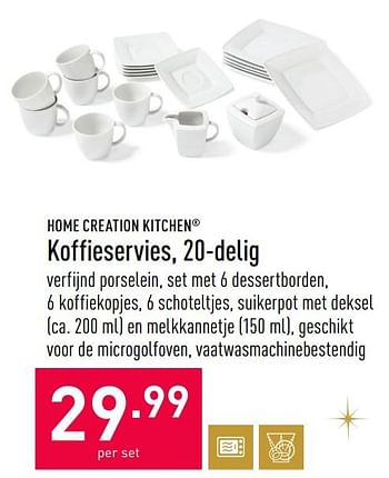 Promoties Koffieservies - Home Creation Kitchen - Geldig van 02/12/2020 tot 11/12/2020 bij Aldi