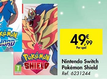 Promoties Nintendo switch pokémon shield - Nintendo - Geldig van 18/11/2020 tot 31/12/2020 bij Carrefour