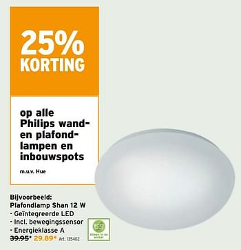 Promoties Philips plafondlamp shan - Philips - Geldig van 02/12/2020 tot 15/12/2020 bij Gamma