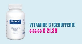 Promoties Vitamine c (gebufferd) - Pure - Geldig van 29/11/2020 tot 28/02/2021 bij Medi-Market