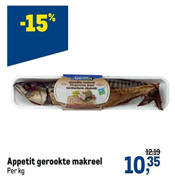 Promoties Appetit gerookte makreel - Appetit - Geldig van 02/12/2020 tot 15/12/2020 bij Makro