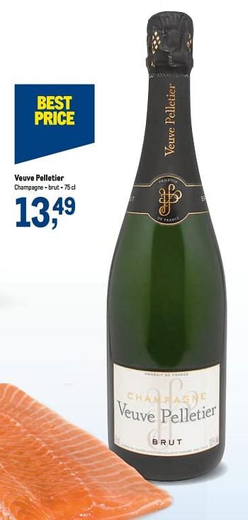 Promoties Veuve pelletier champagne - brut - Champagne - Geldig van 02/12/2020 tot 15/12/2020 bij Makro