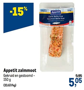 Promoties Appetit zalmmoot - Appetit - Geldig van 02/12/2020 tot 15/12/2020 bij Makro