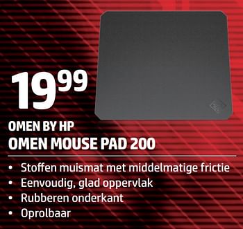 Promoties Omen by hp omen mouse pad 200 - HP - Geldig van 01/12/2020 tot 31/12/2020 bij Auva