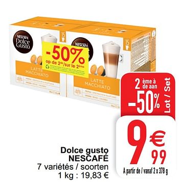 Promoties Dolce gusto nescafé - Nescafe - Geldig van 01/12/2020 tot 07/12/2020 bij Cora