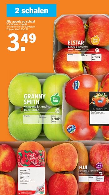 Promoties Alle appels op schaal - Huismerk - Albert Heijn - Geldig van 30/11/2020 tot 06/12/2020 bij Albert Heijn