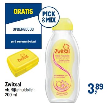 Promoties Zwitsal rijke huidolie - Zwitsal - Geldig van 02/12/2020 tot 15/12/2020 bij Makro