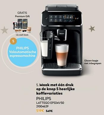 Promoties Philips lattego ep3241-50 - Philips - Geldig van 01/12/2020 tot 31/12/2020 bij Krefel