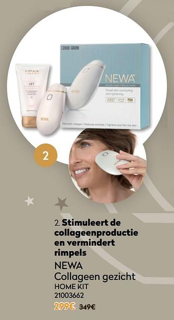 Promoties Newa collageen gezicht home kit - Newa - Geldig van 01/12/2020 tot 31/12/2020 bij Krefel