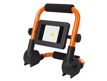 Promoties Perel Projecteur de chantier LED portable et pliant 1 x 10 W IP65 orange - Perel - Geldig van 02/12/2020 tot 15/12/2020 bij Makro