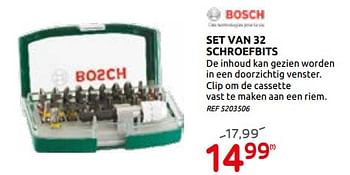 Promoties Set van 32 schroefbits - Bosch - Geldig van 02/12/2020 tot 28/12/2020 bij BricoPlanit