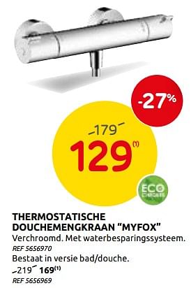Promotions Thermostatische douchemengkraan myfox - Hansgrohe - Valide de 02/12/2020 à 28/12/2020 chez BricoPlanit