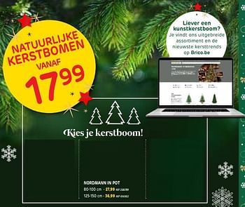 Promoties Nordmann in pot - Huismerk - BricoPlanit - Geldig van 02/12/2020 tot 28/12/2020 bij BricoPlanit