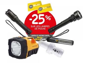 Promotions -25% sur les lampes de poche - Produit maison - BricoPlanit - Valide de 02/12/2020 à 28/12/2020 chez BricoPlanit