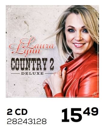 Promoties Laura lynn - country 2 deluxe 2cd - Huismerk - Supra Bazar - Geldig van 01/12/2020 tot 05/01/2021 bij Supra Bazar