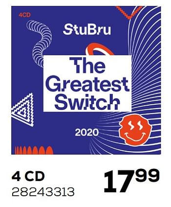 Promoties The greatest switch 4 cd - Huismerk - Supra Bazar - Geldig van 01/12/2020 tot 05/01/2021 bij Supra Bazar
