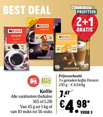 Promoties Koffie - Huismerk - Delhaize - Geldig van 03/12/2020 tot 09/12/2020 bij Delhaize