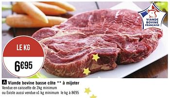 Promotions Viande bovine basse côte à mijoter - Produit Maison - Casino - Valide de 30/11/2020 à 13/12/2020 chez Super Casino