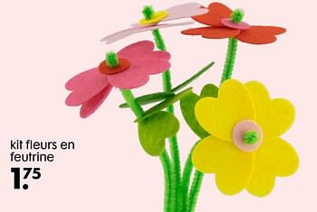 Promotions Kit fleurs en feutrine - Produit maison - Hema - Valide de 23/11/2020 à 08/12/2020 chez Hema