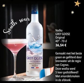 Promoties Vodka grey goose original - Grey Goose - Geldig van 01/12/2020 tot 31/01/2021 bij Cora