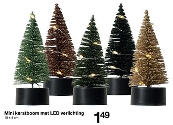 Huismerk - Zeeman kerstboom met led verlichting - Promotie bij Zeeman