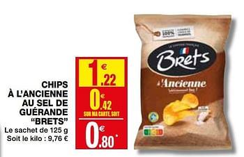 Promotions Chips à l`ancienne au sel de guérande brets - Bret's - Valide de 02/12/2020 à 13/12/2020 chez Coccinelle