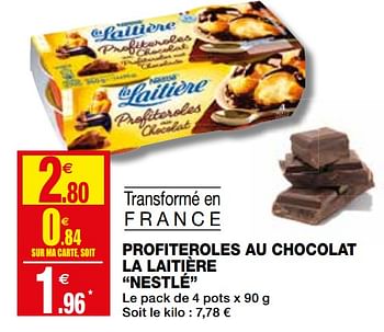 Promoties Profiteroles au chocolat la laitière nestlé - Nestlé - Geldig van 02/12/2020 tot 13/12/2020 bij Coccinelle