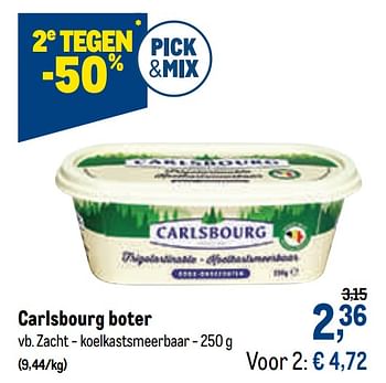 Promoties Carlsbourg boter zacht - koelkastsmeerbaar - Carlsbourg - Geldig van 16/12/2020 tot 01/01/2021 bij Makro