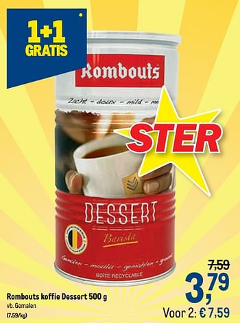 Promoties Rombouts koffie dessert gemalen - Rombouts - Geldig van 16/12/2020 tot 01/01/2021 bij Makro