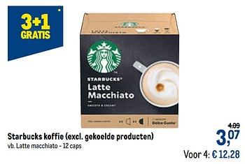 Promotions Starbucks koffie latte macchiato - Starbucks - Valide de 16/12/2020 à 01/01/2021 chez Makro