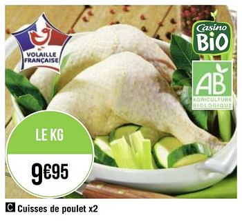 Promotions Cuisses de poulet - Produit Maison - Géant Casino - Valide de 30/11/2020 à 13/12/2020 chez Géant Casino